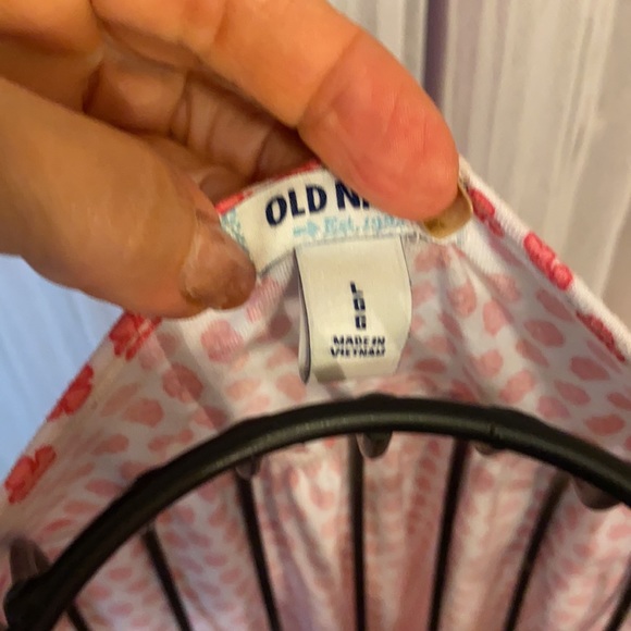 Old Navy Lg Coral print sleeveless boho top - Picture 3 of 6